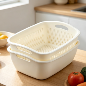 Kitchen Sink Draining Basket; Multi-Layer Stackable Design