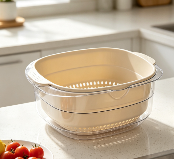 Detachable Colander Set; Portable And Efficient Draining - Image 2