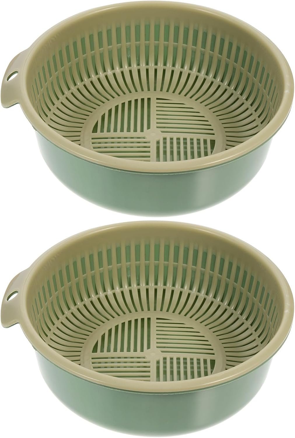 Detachable Dual-Layer Colander; Easy-To-Clean Draining Basket